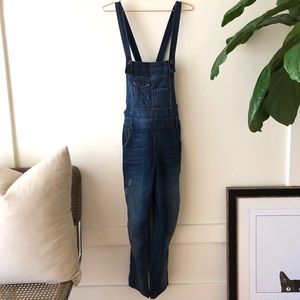Free People Denim Overalls